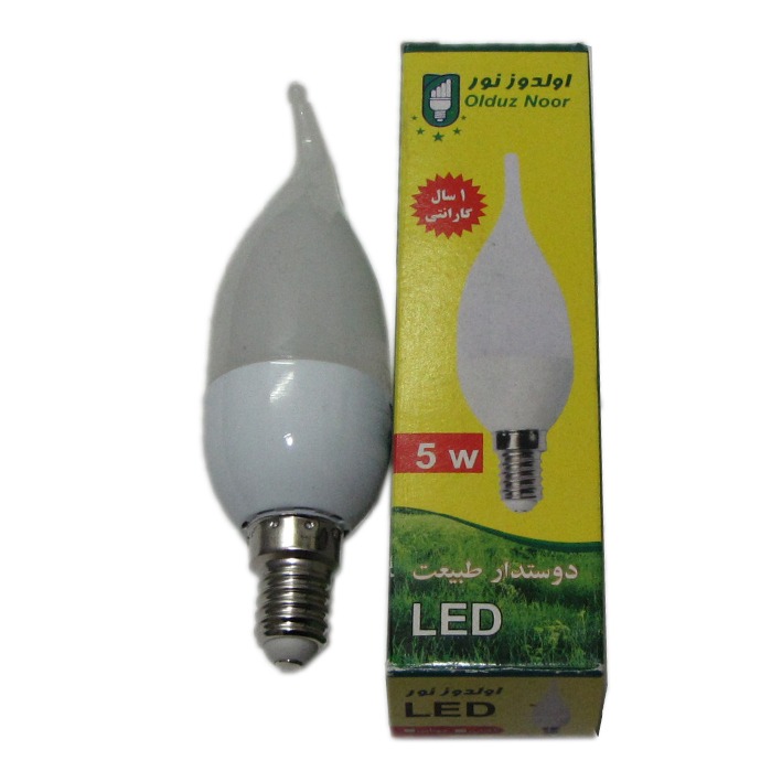 لامپ اشکی 5 وات LED اولدوز نور