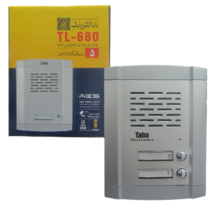 پنل 2 واحدی صوتی تابا الکترونیک مدل TL680