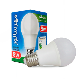 لامپ حبابی 9 وات مهرسانور